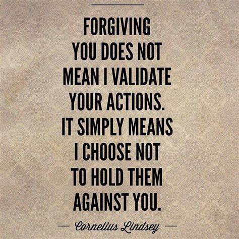 If you do not forgive, you will not be forgiven.